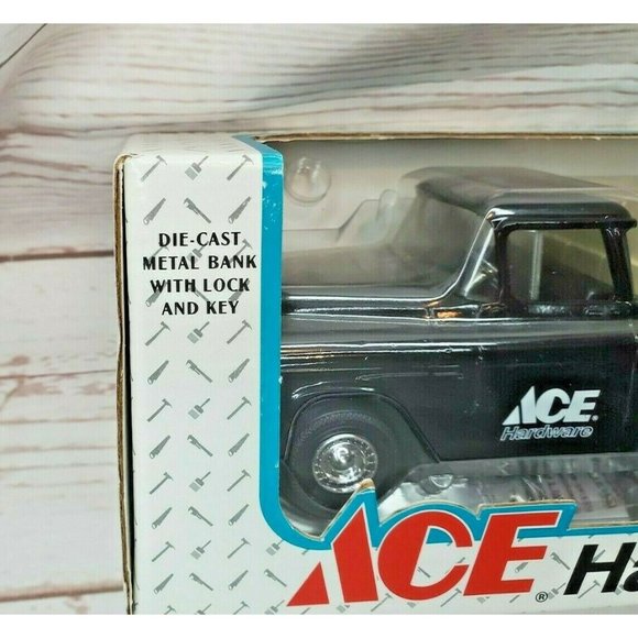 Vintage Ace Hardware 1955 Chevrolet Cameo ERTL 1994 Die Cast Metal Truck Bank - Picture 2 of 12